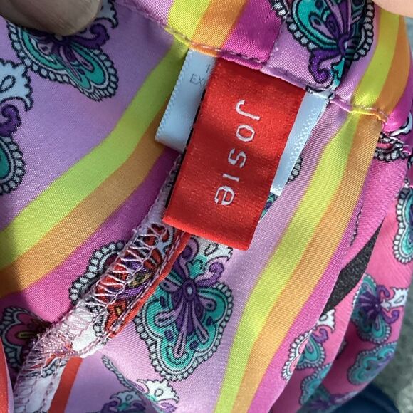 Josie Natori Boho Silky Drawstring Pajama Bottoms Pants Women’s XL - Picture 5 of 6